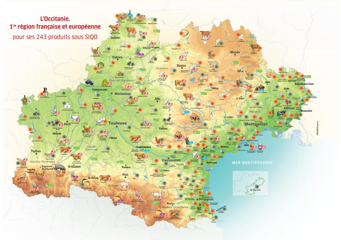 carte du label Occitanie